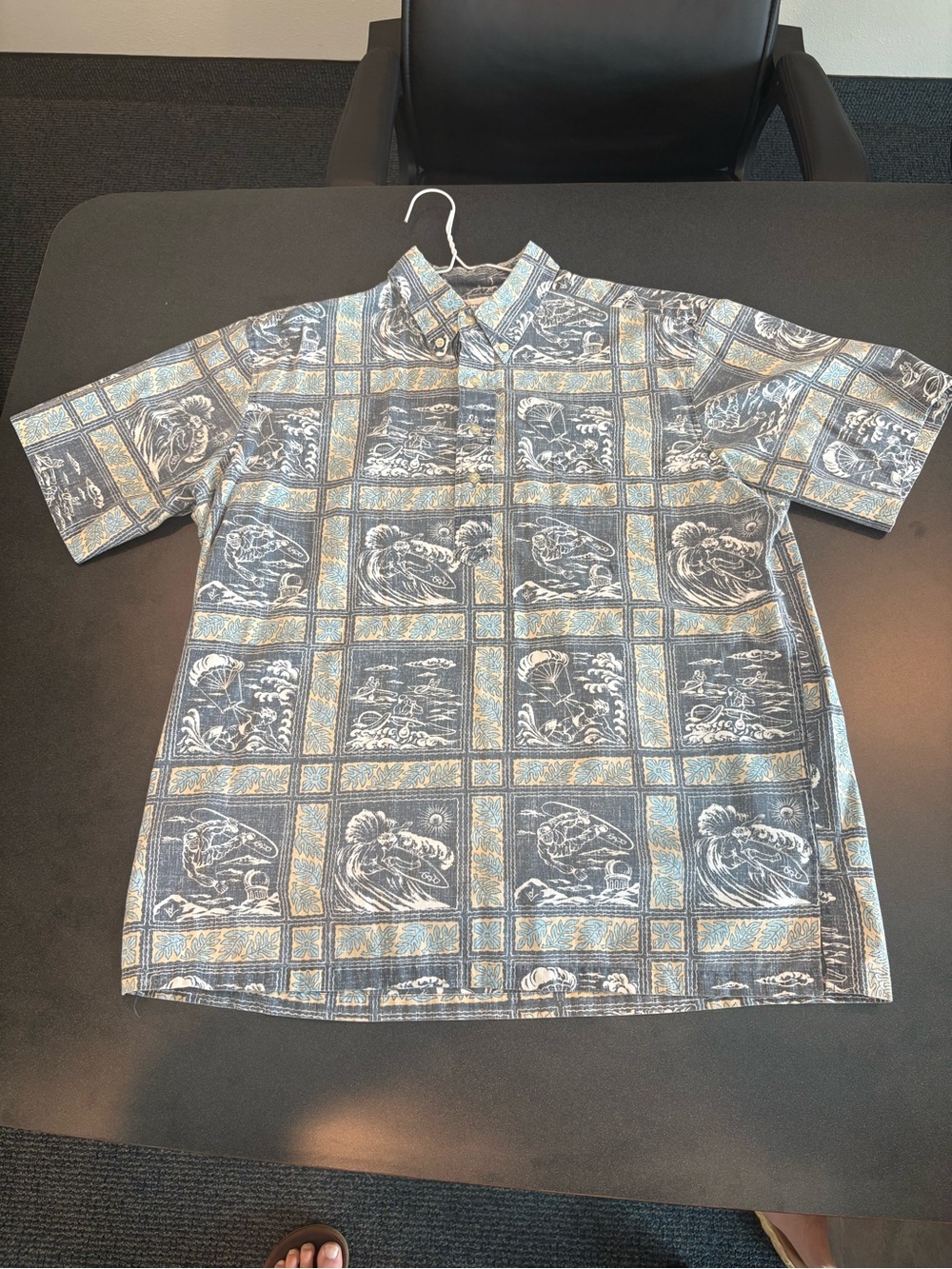 Reyn Spooner Dietrich Varez Surfer Wakeboarder Mens Size XL